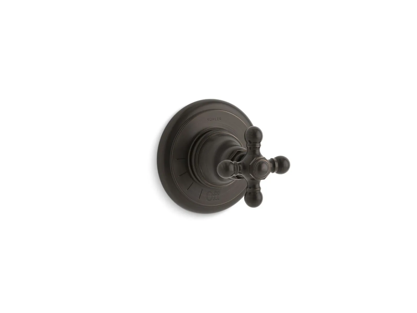 MasterShower® volume control valve trim with cross handle^Kohler Best
