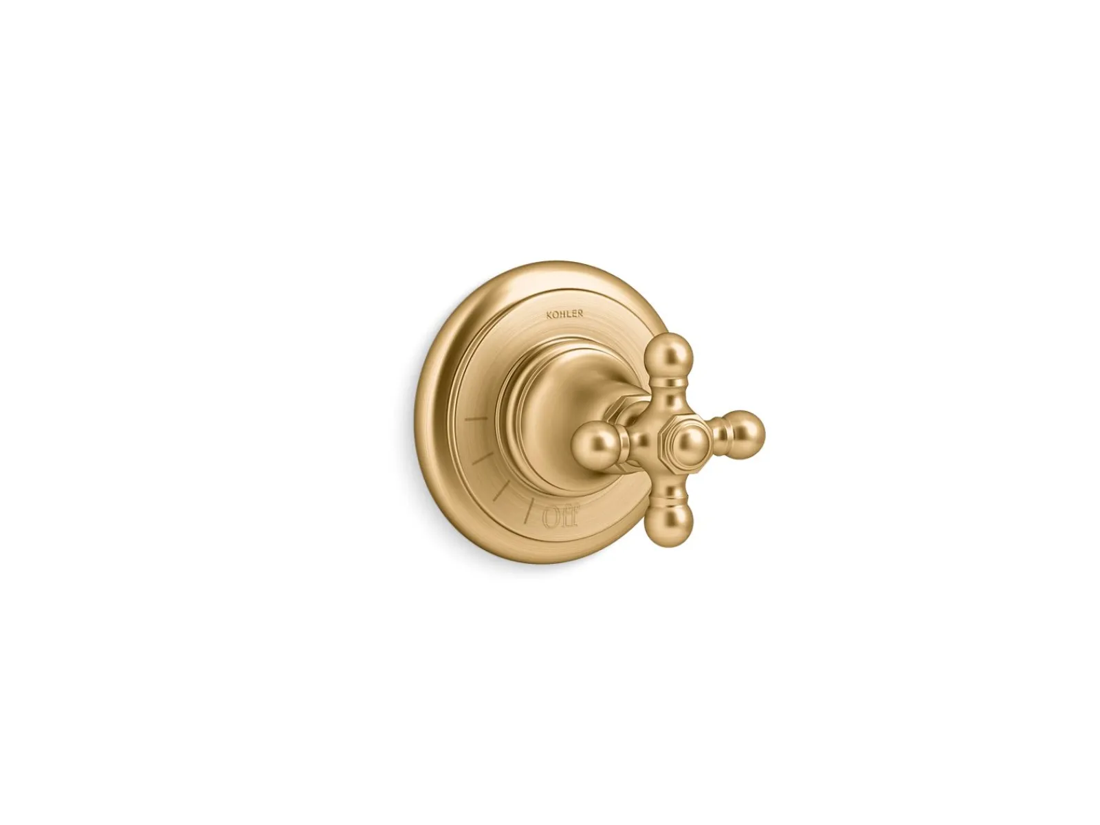 MasterShower® volume control valve trim with cross handle^Kohler Best