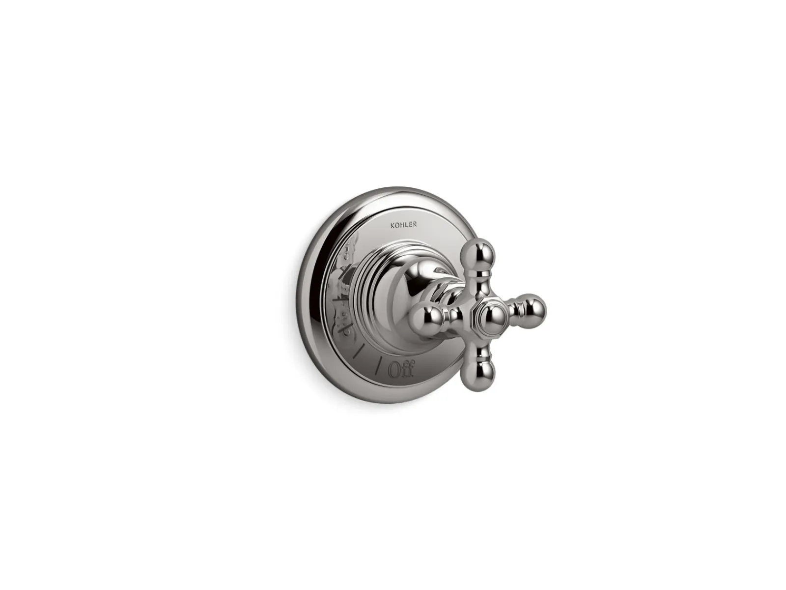 MasterShower® volume control valve trim with cross handle^Kohler Best