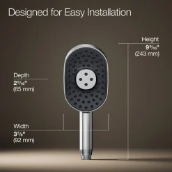 Oblong three-function handshower, 2.5 gpm^Kohler New
