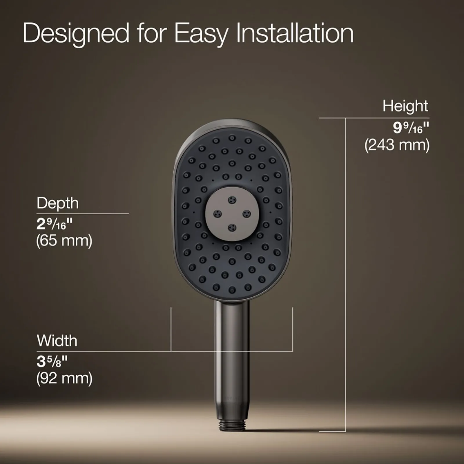 Oblong three-function handshower, 2.5 gpm^Kohler New