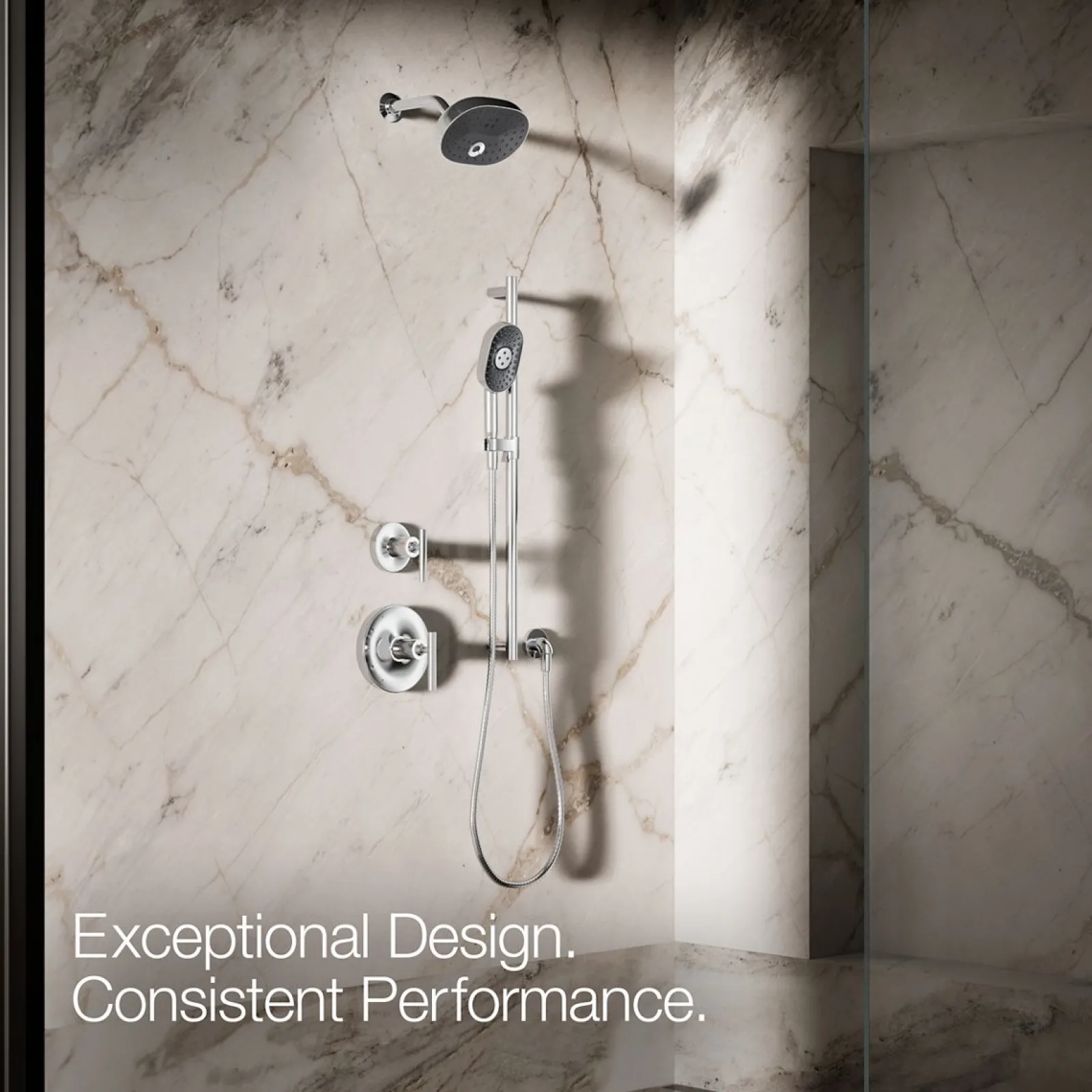 Oblong three-function handshower, 2.5 gpm^Kohler New