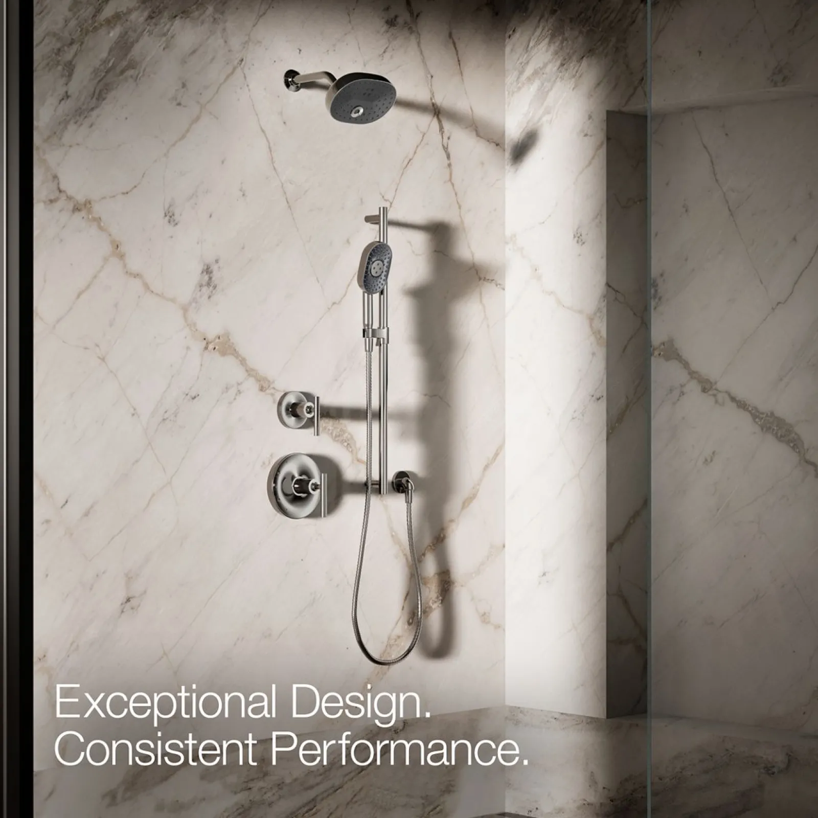 Oblong three-function handshower, 2.5 gpm^Kohler New