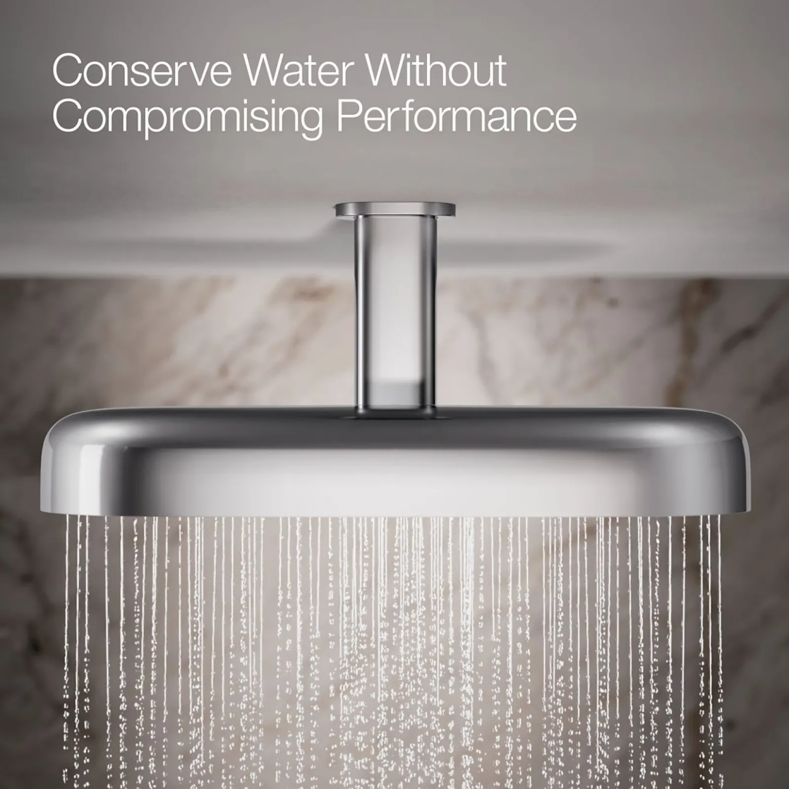 Oblong 18" two-function rainhead, 2.5 gpm^Kohler Clearance
