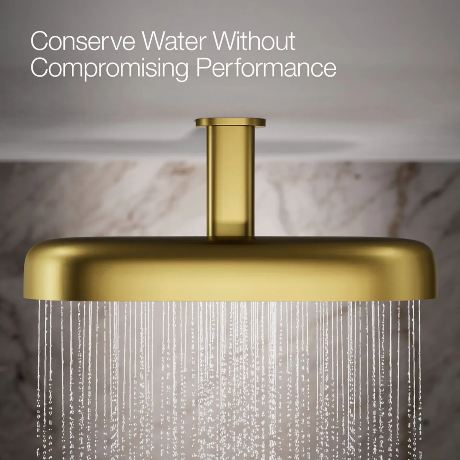 Oblong 18" two-function rainhead, 2.5 gpm^Kohler Clearance
