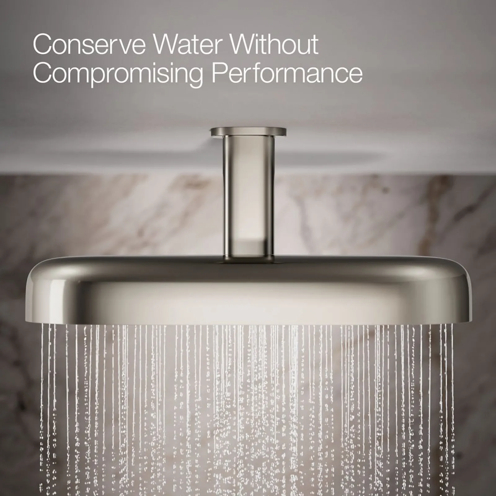 Oblong 18" two-function rainhead, 2.5 gpm^Kohler Clearance