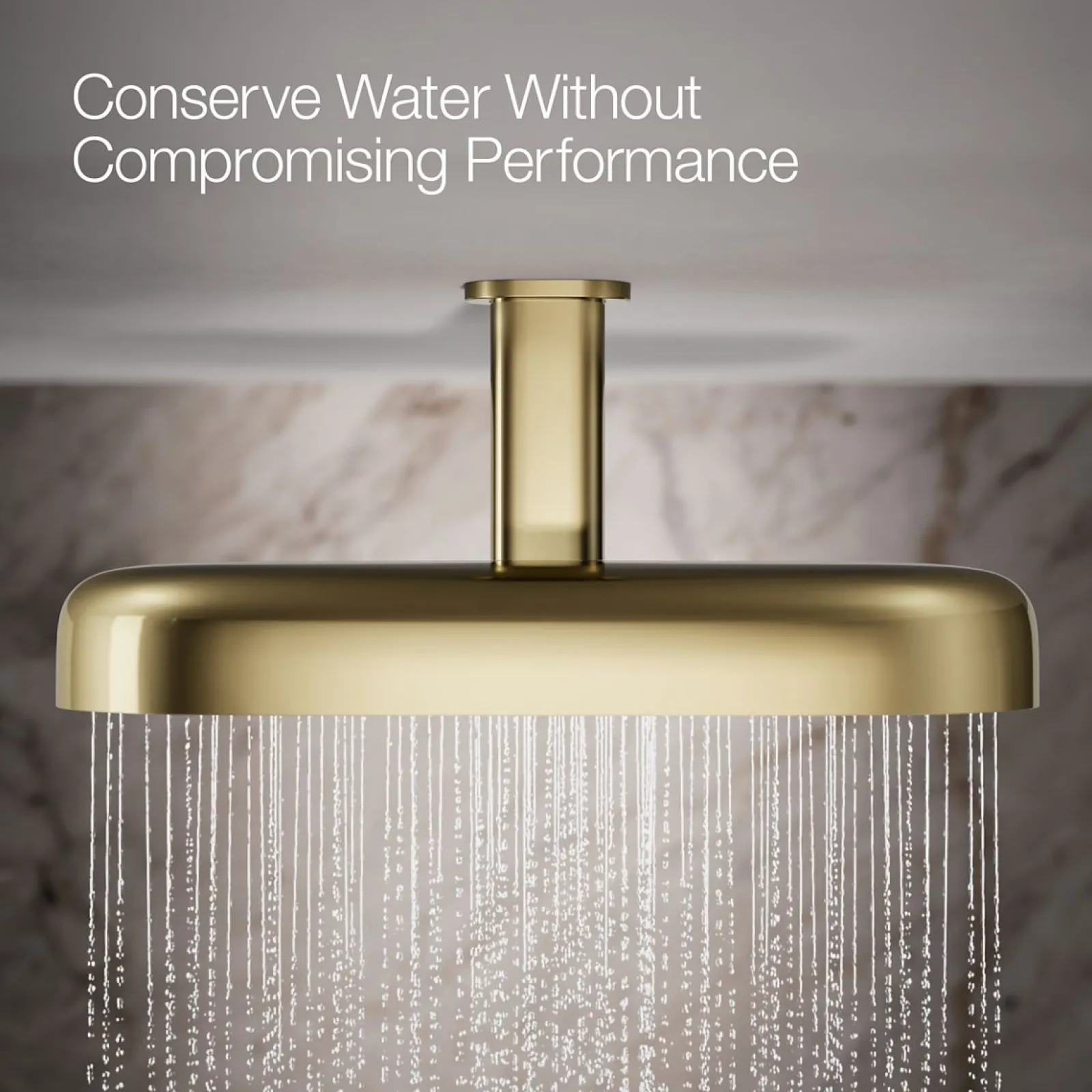 Oblong 18" two-function rainhead, 2.5 gpm^Kohler Clearance
