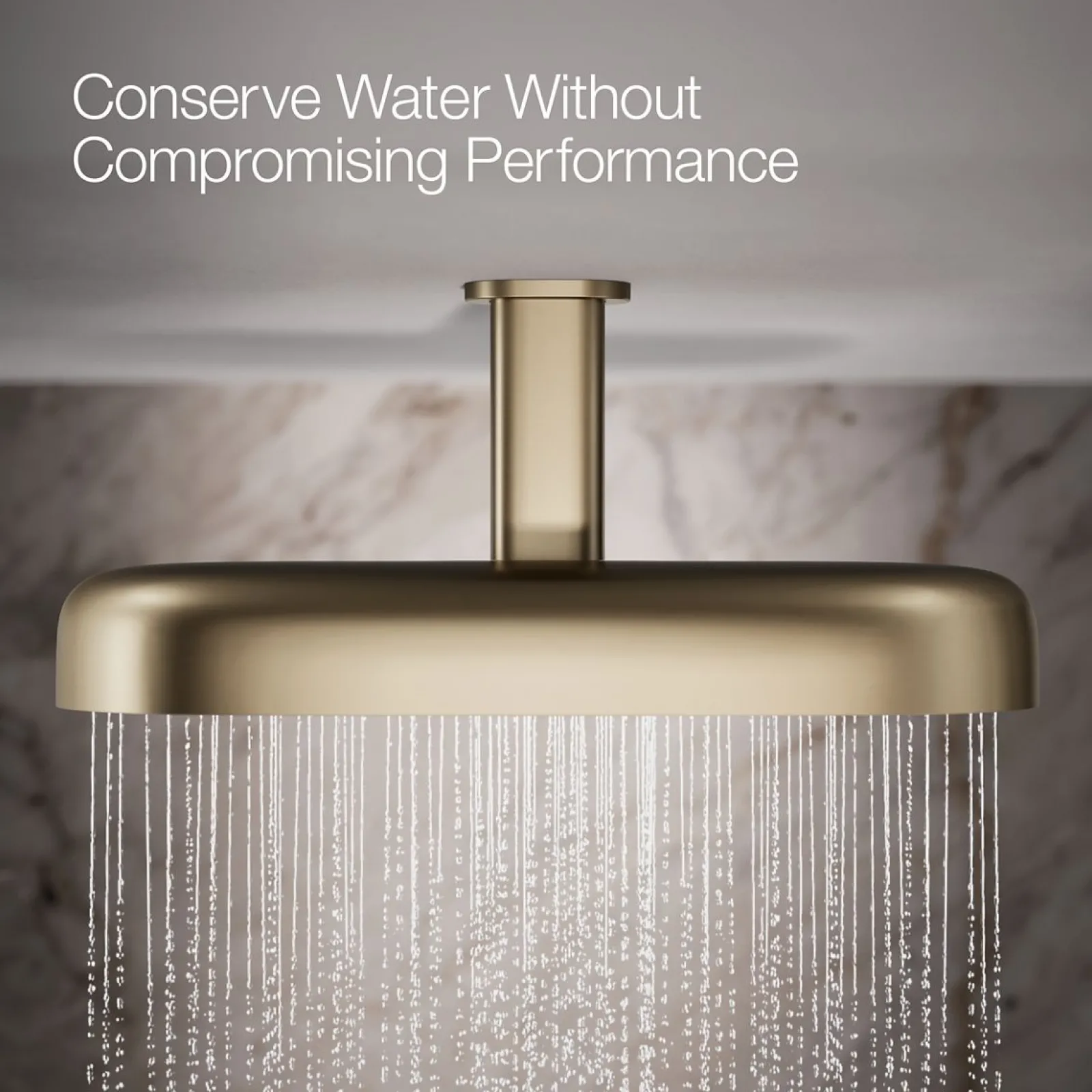 Oblong 18" two-function rainhead, 2.5 gpm^Kohler Clearance