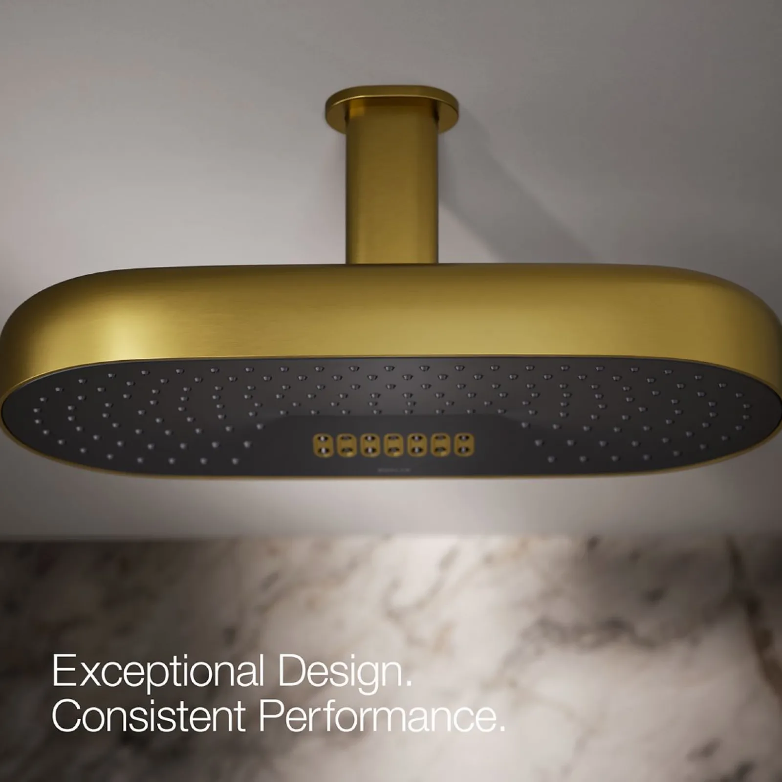 Oblong 18" two-function rainhead, 2.5 gpm^Kohler Clearance