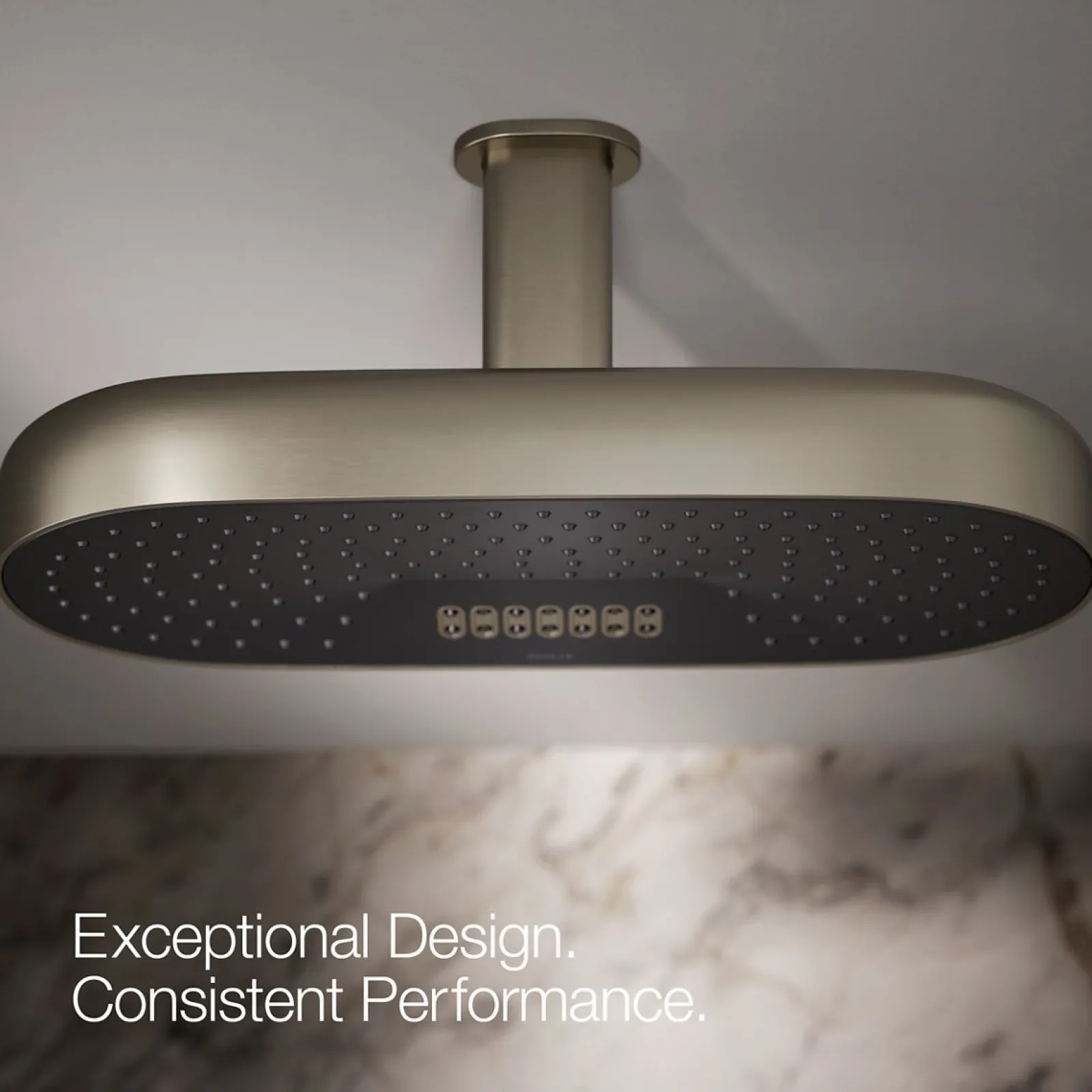 Oblong 18" two-function rainhead, 2.5 gpm^Kohler Clearance