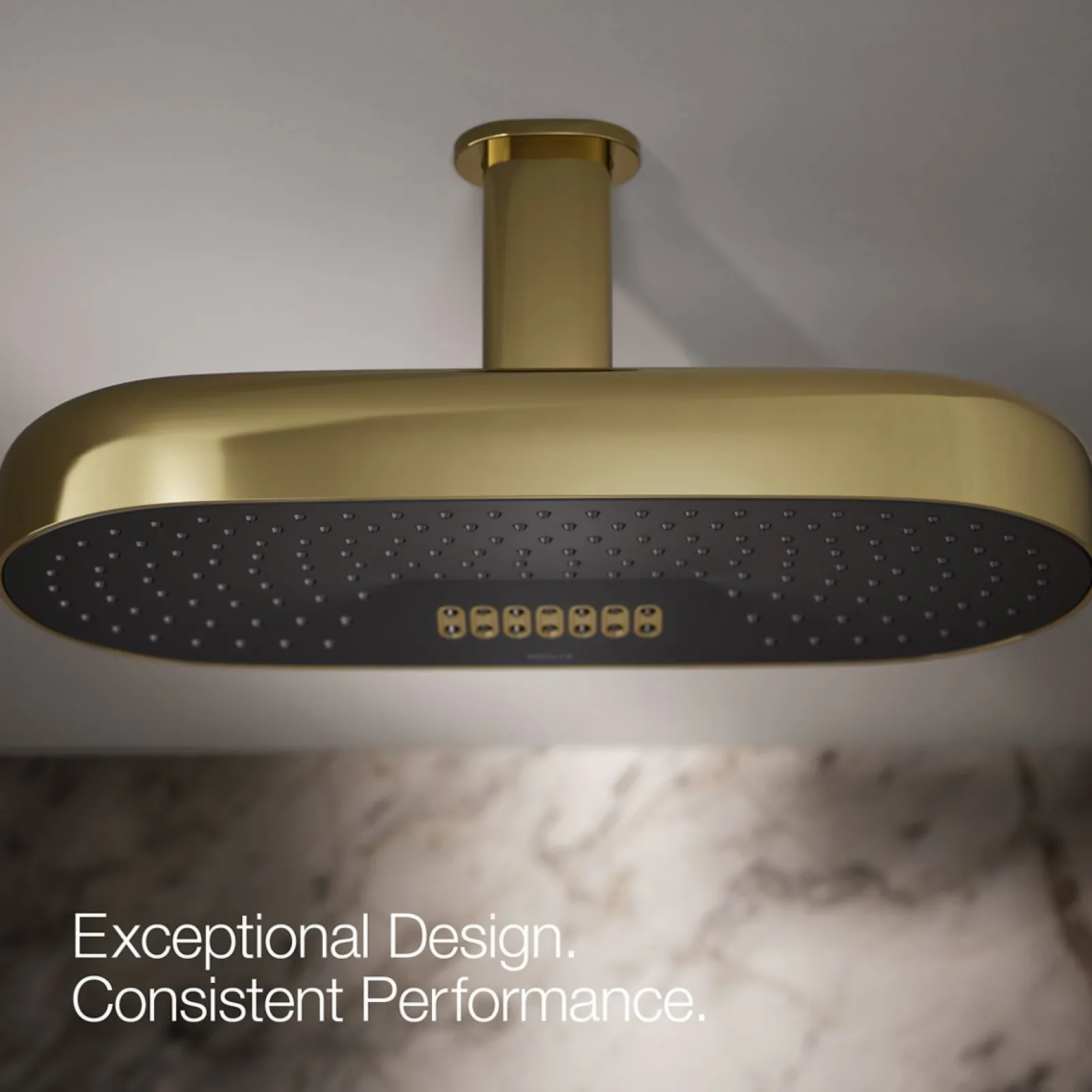 Oblong 18" two-function rainhead, 2.5 gpm^Kohler Clearance