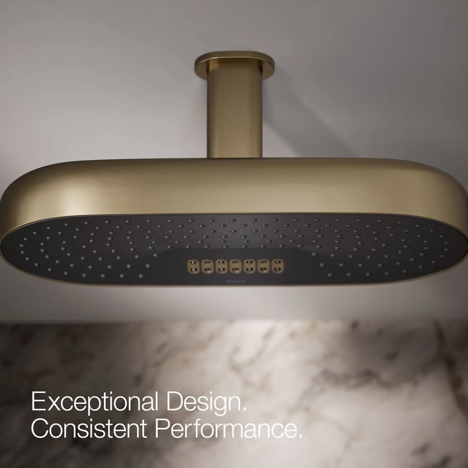Oblong 18" two-function rainhead, 2.5 gpm^Kohler Clearance
