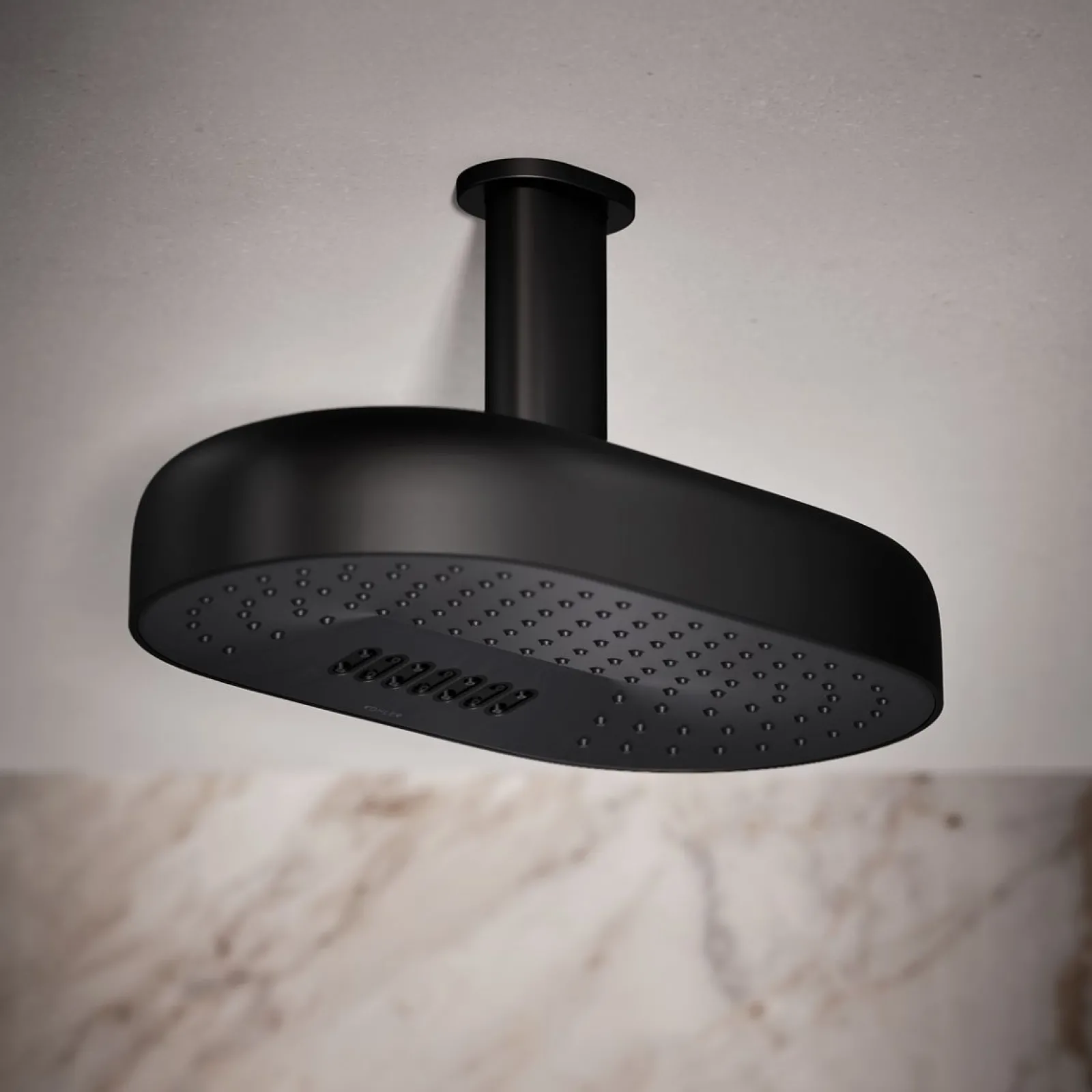 Oblong 14" two-function rainhead, 2.5 gpm^Kohler Best