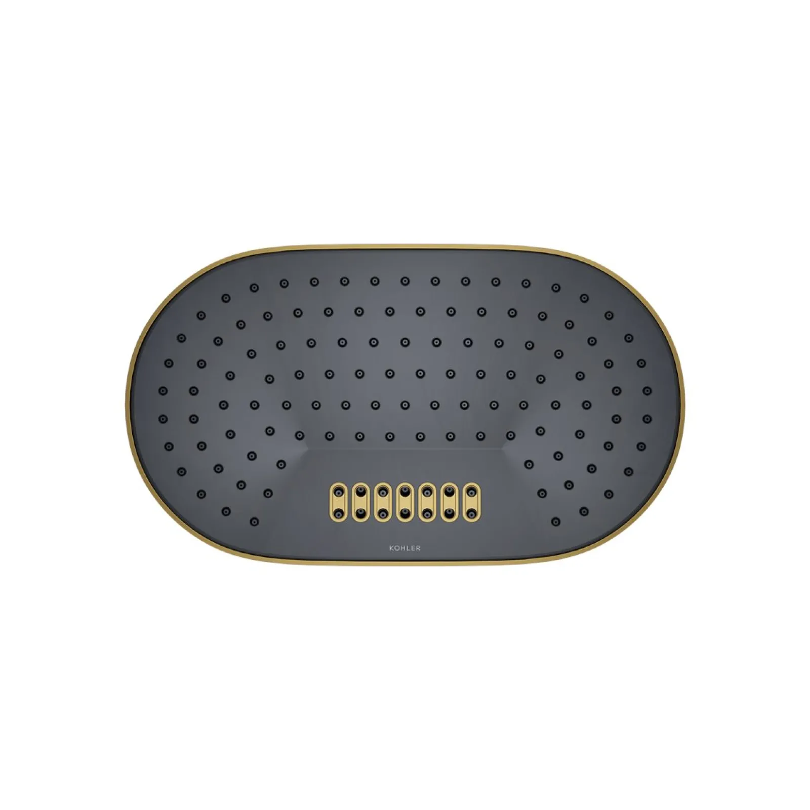 Oblong 14" two-function rainhead, 2.5 gpm^Kohler Best