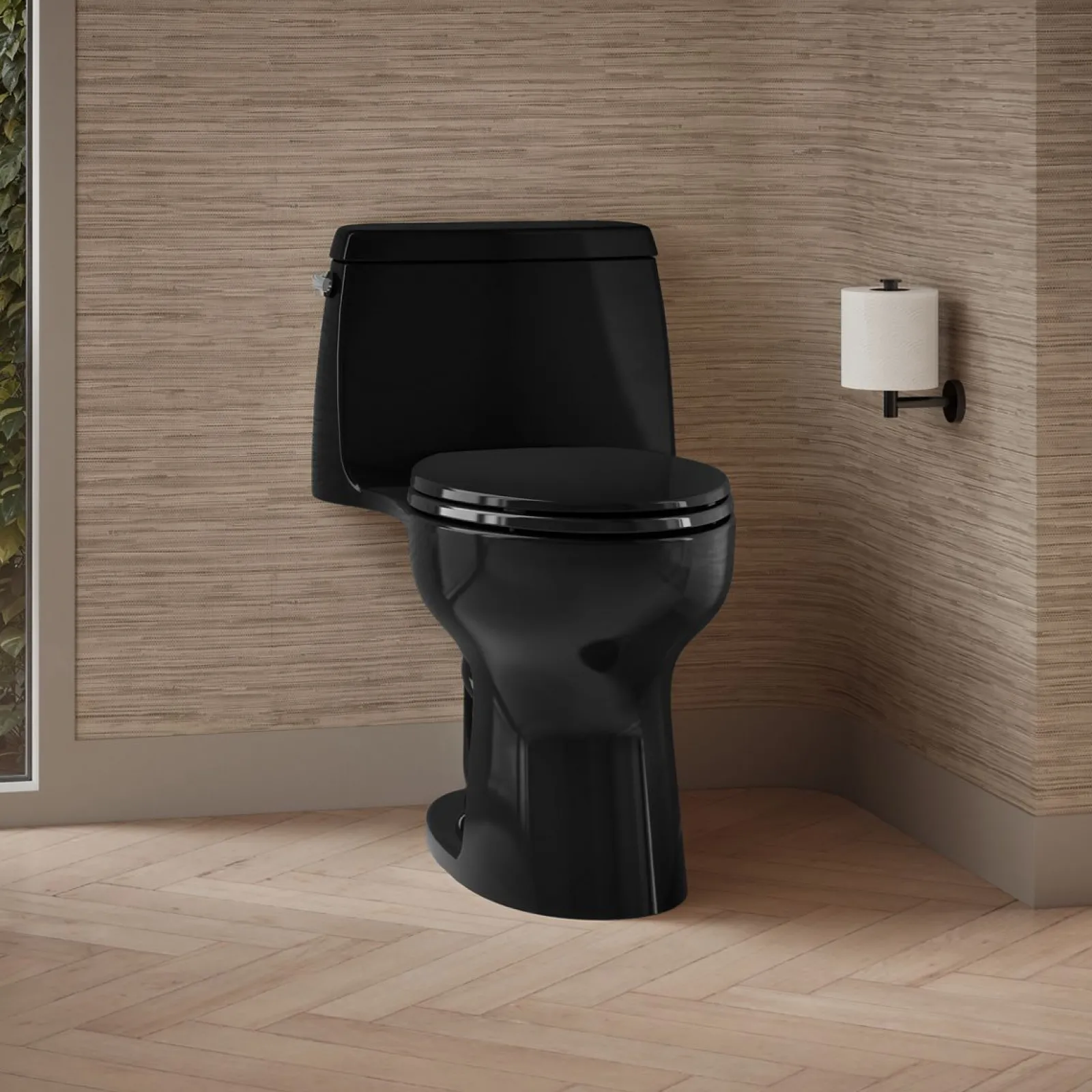 One-piece compact elongated 1.6 gpf toilet with Revolution 360® swirl flushing technology^Kohler Outlet