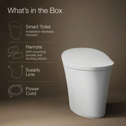 One-piece compact elongated smart toilet, dual-flush^Kohler Discount