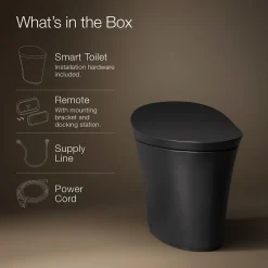 One-piece compact elongated smart toilet, dual-flush^Kohler Discount