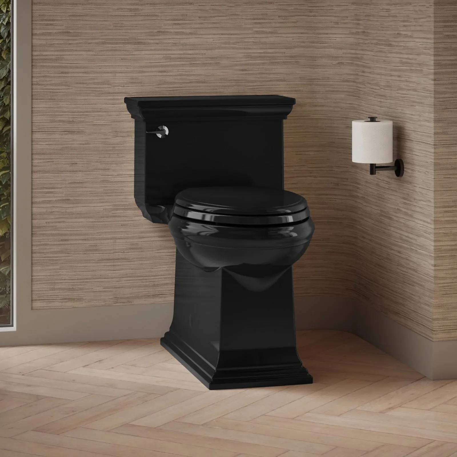 One-piece compact elongated toilet with skirted trapway, 1.28 gpf^Kohler Best
