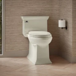 One-piece compact elongated toilet with skirted trapway, 1.28 gpf^Kohler Best