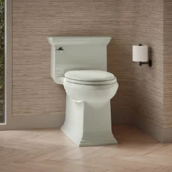 One-piece compact elongated toilet with skirted trapway, 1.28 gpf^Kohler Best