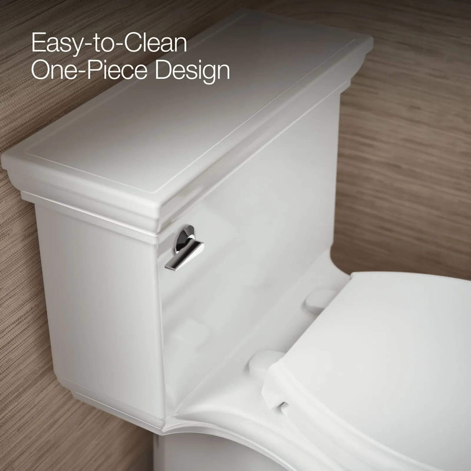 One-piece compact elongated toilet with skirted trapway, 1.28 gpf^Kohler Best