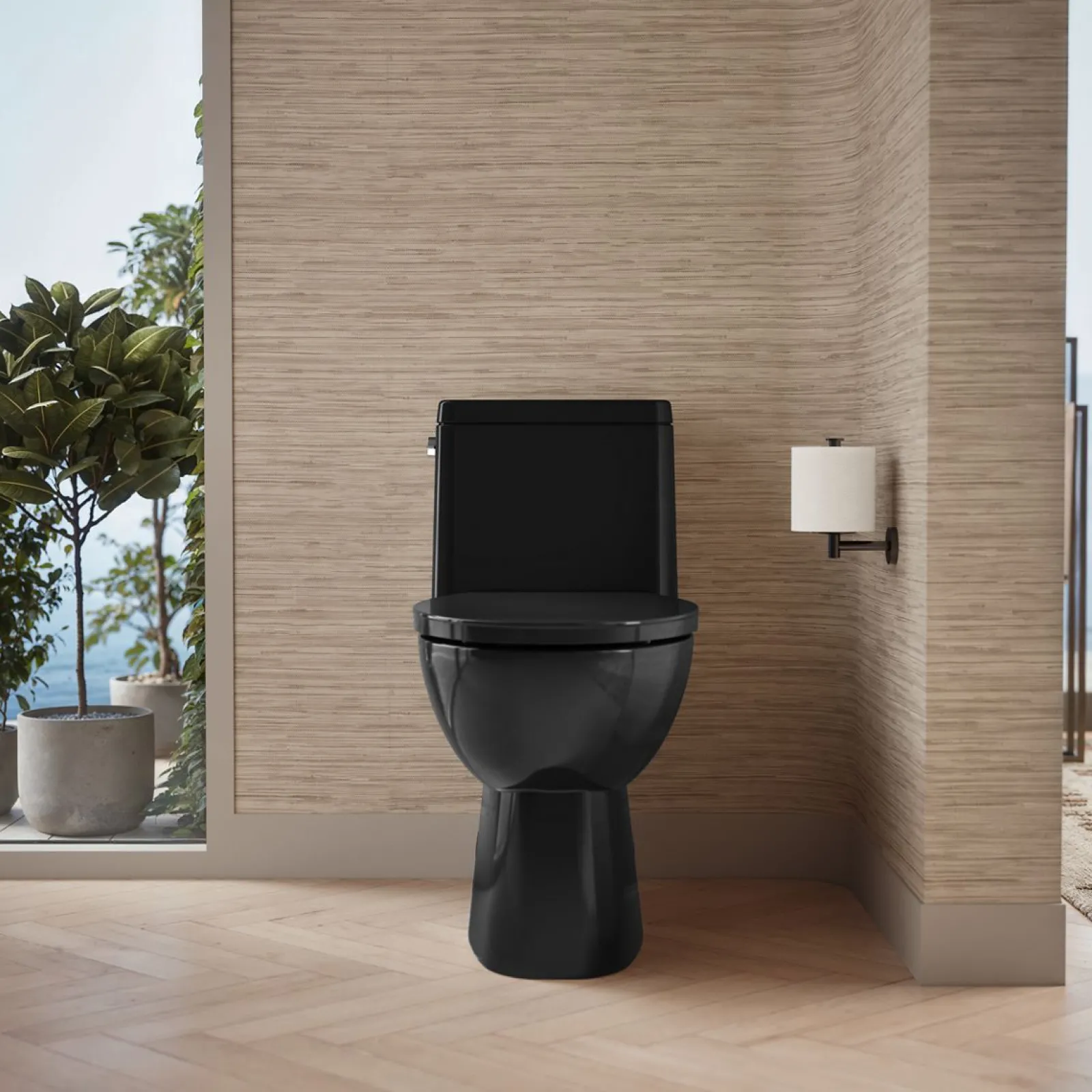 One-piece compact elongated toilet with skirted trapway, 1.28 gpf^Kohler Best