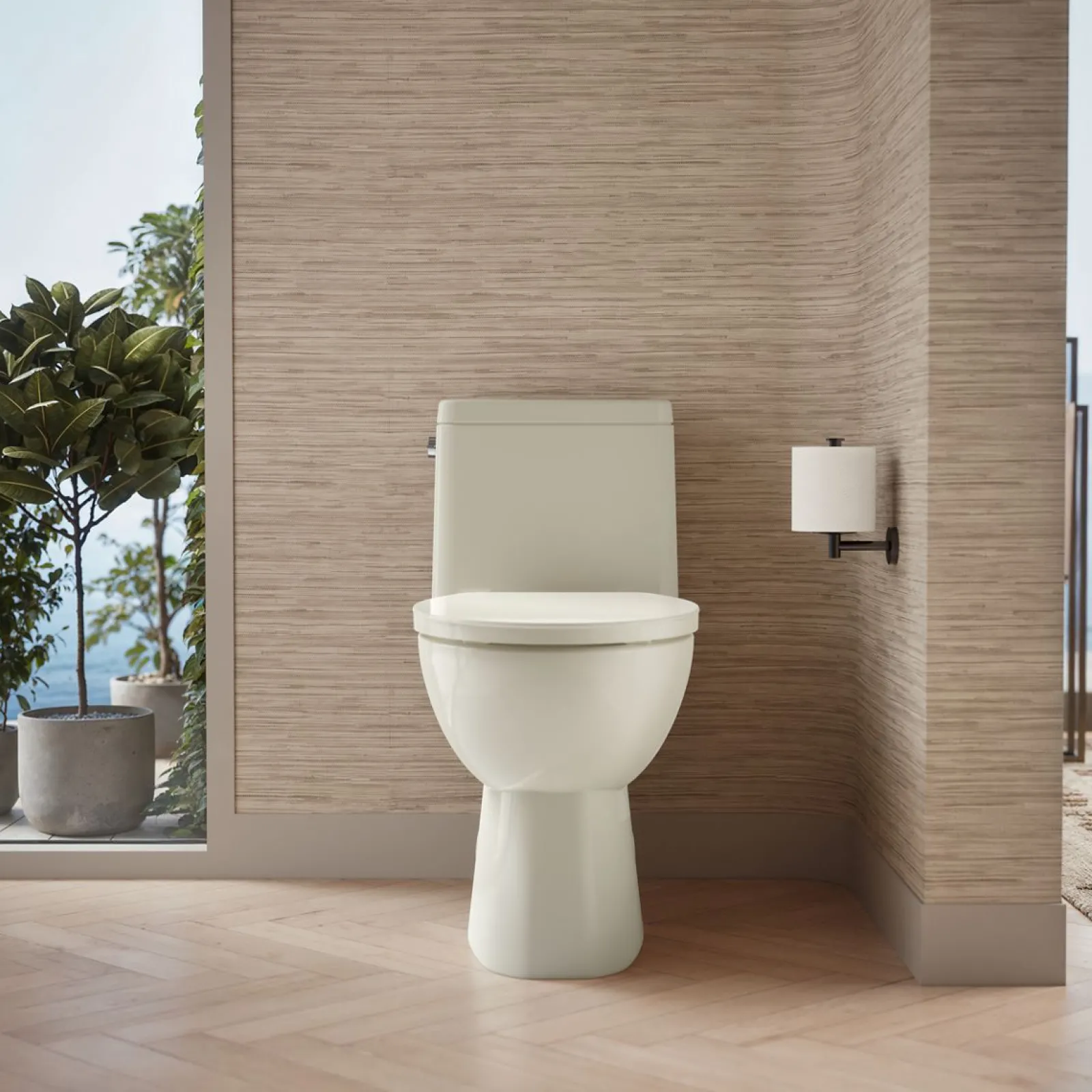 One-piece compact elongated toilet with skirted trapway, 1.28 gpf^Kohler Best
