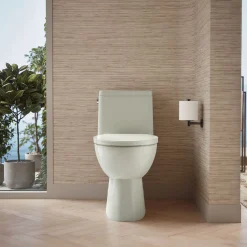 One-piece compact elongated toilet with skirted trapway, 1.28 gpf^Kohler Best