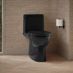 One-piece compact elongated toilet with skirted trapway, 1.28 gpf^Kohler Best