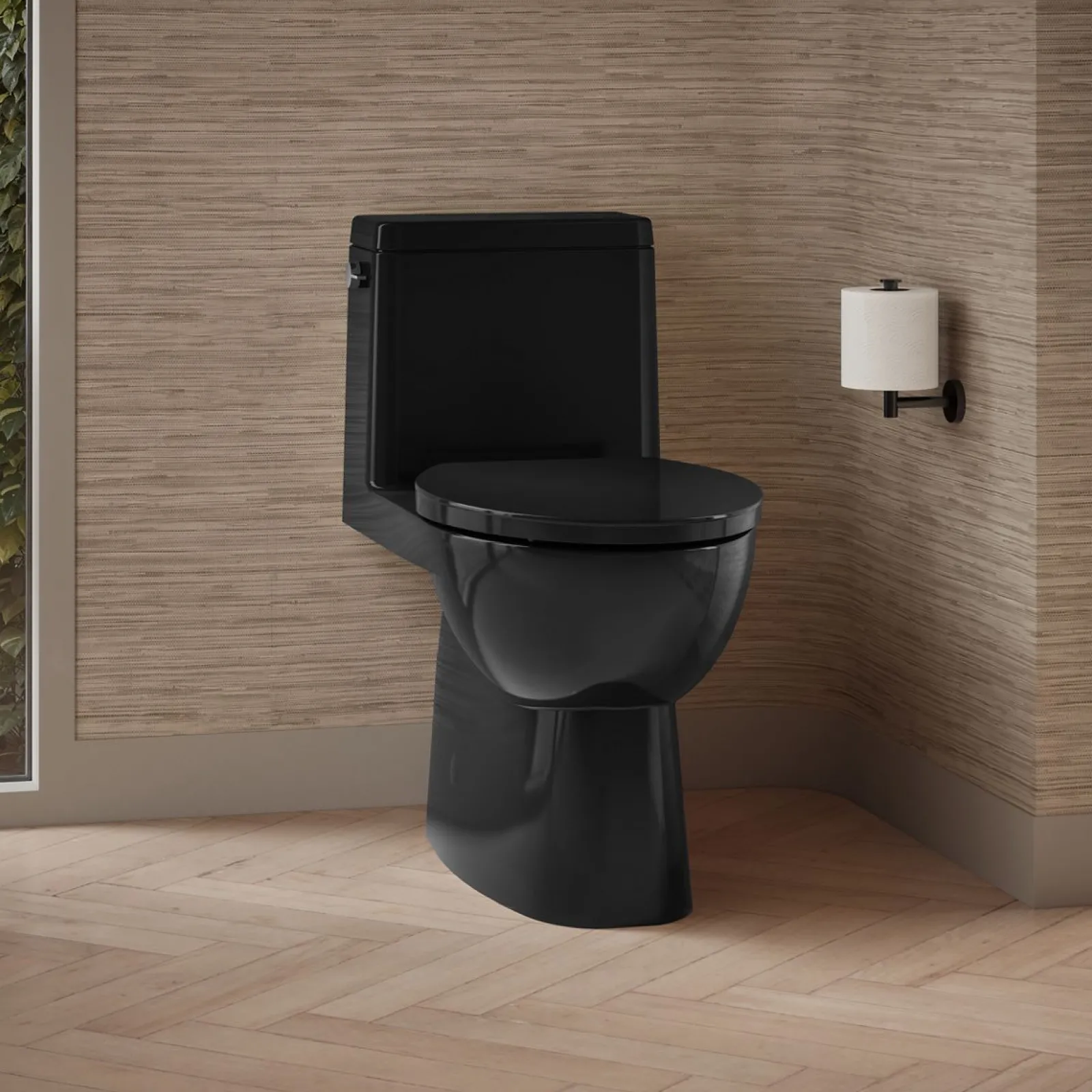 One-piece compact elongated toilet with skirted trapway, 1.28 gpf^Kohler Best