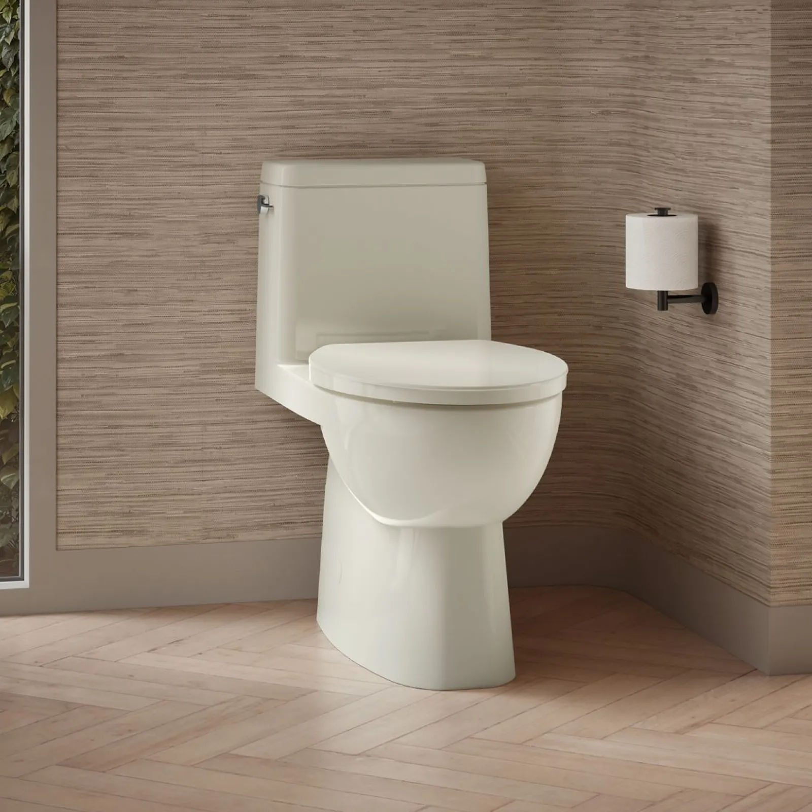 One-piece compact elongated toilet with skirted trapway, 1.28 gpf^Kohler Best