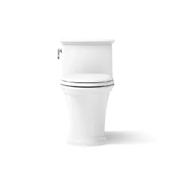 One-piece compact elongated toilet with skirted trapway, 1.28 gpf^Kohler New