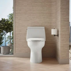 One-piece compact elongated toilet, 1.28 gpf^Kohler Clearance