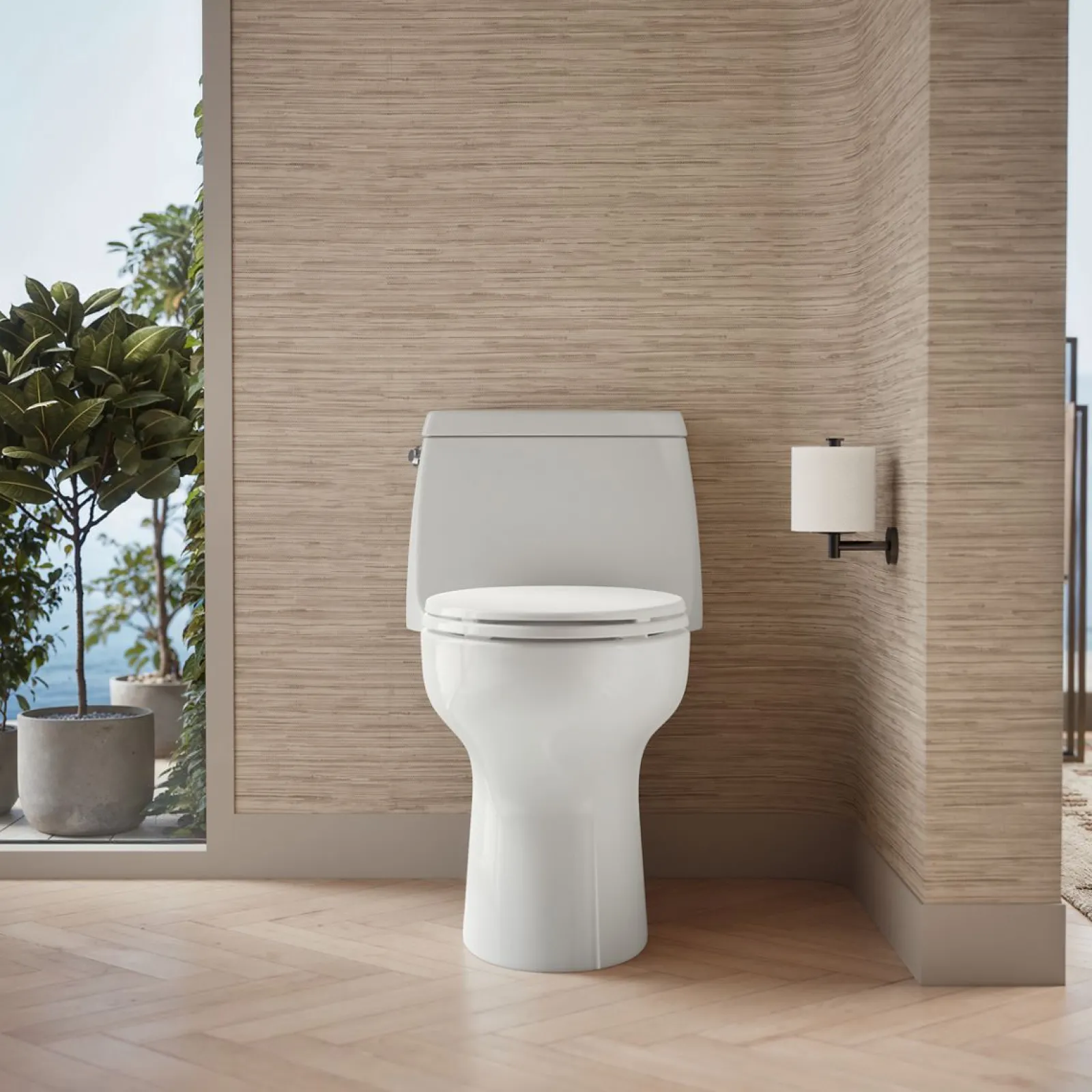 One-piece compact elongated toilet, 1.28 gpf^Kohler Clearance