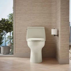 One-piece compact elongated toilet, 1.28 gpf^Kohler Clearance