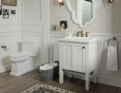 One-piece compact elongated toilet with skirted trapway, 1.28 gpf^Kohler Sale