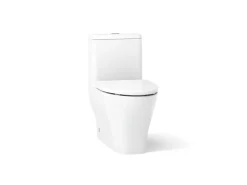 One-piece compact elongated toilet with skirted trapway, dual-flush^Kohler Clearance
