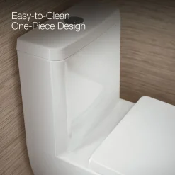 One-piece compact elongated toilet with skirted trapway, dual-flush^Kohler Clearance