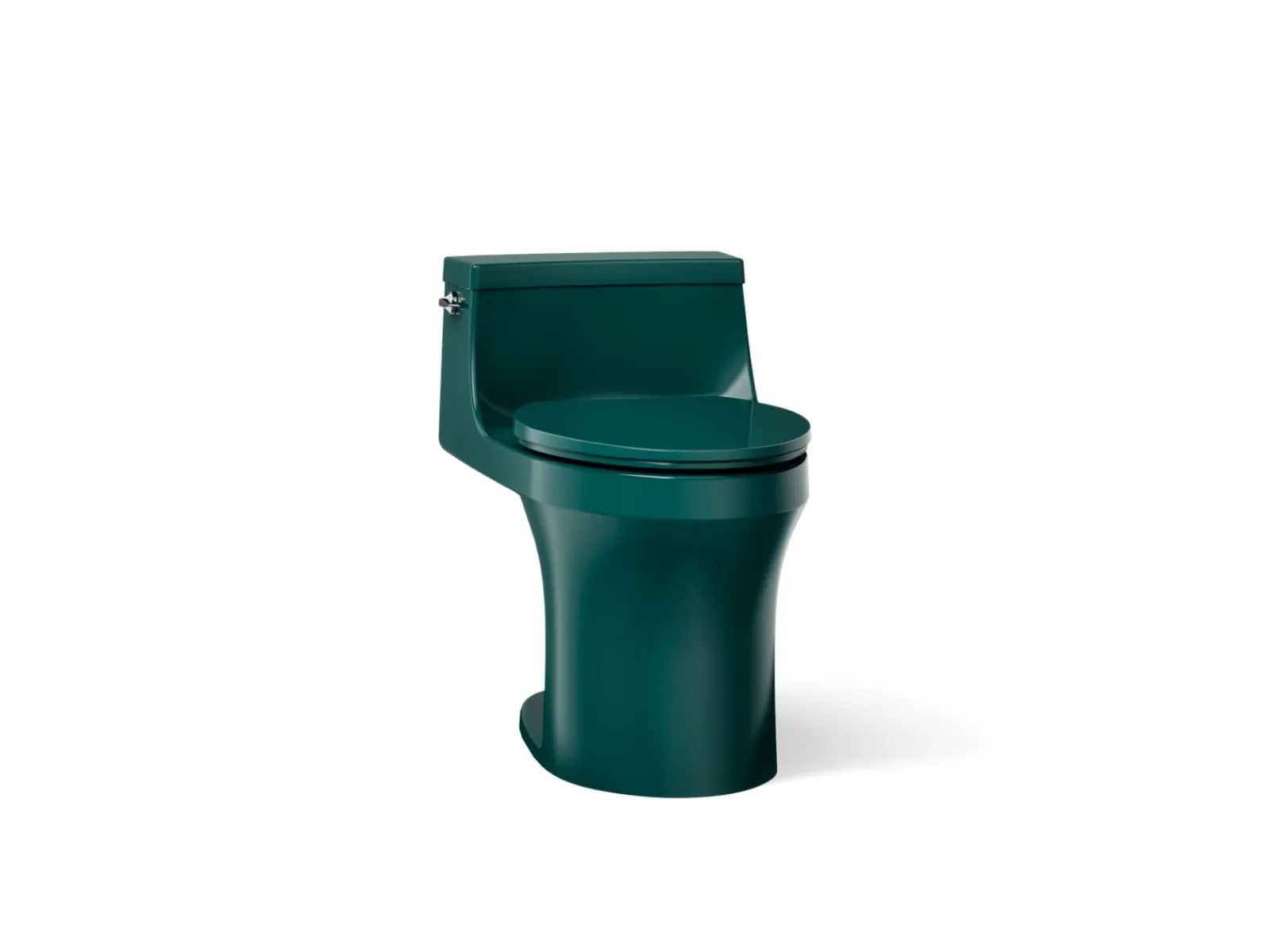 One-piece compact elongated toilet with concealed trapway, 1.28 gpf^Kohler