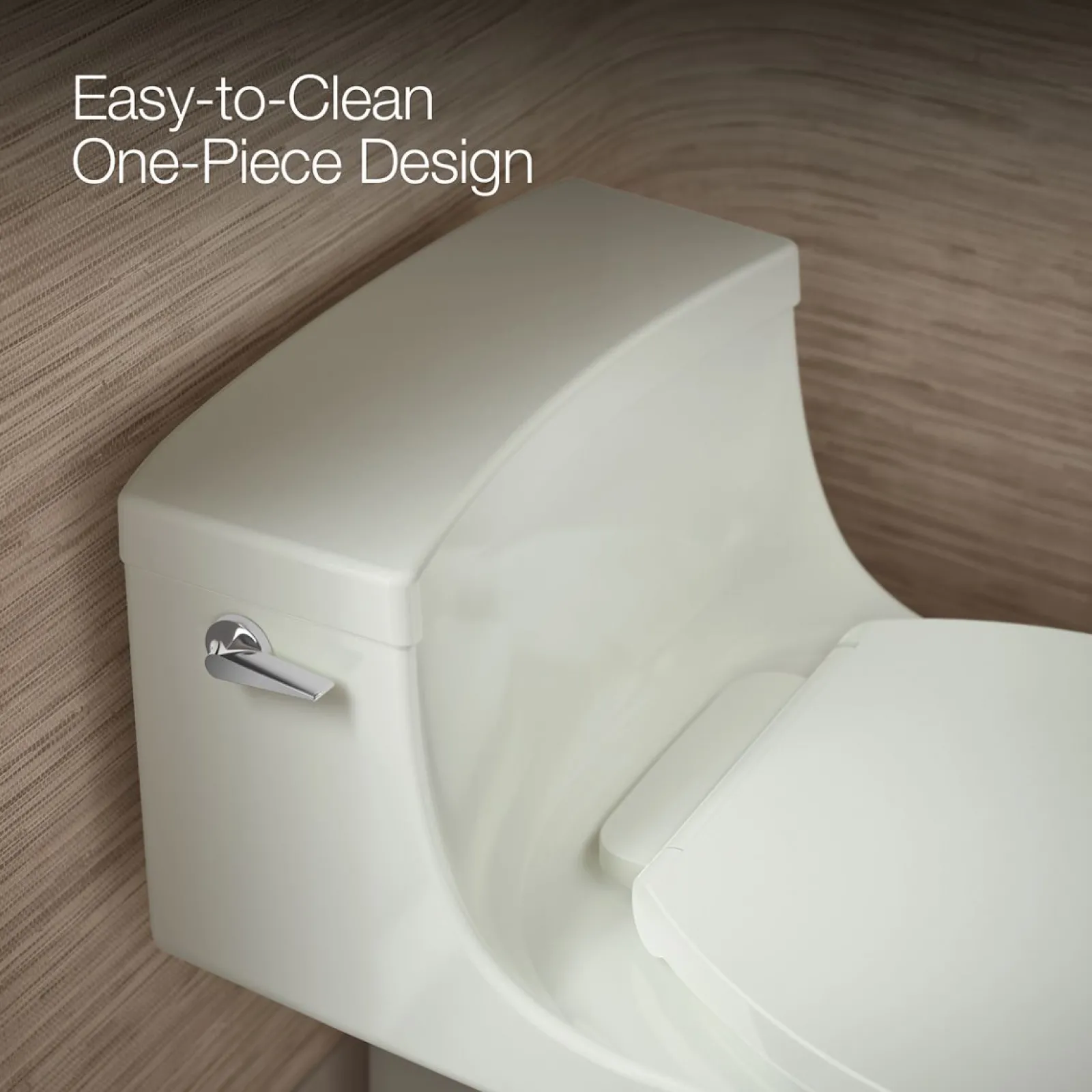 One-piece compact elongated toilet with concealed trapway, 1.28 gpf^Kohler
