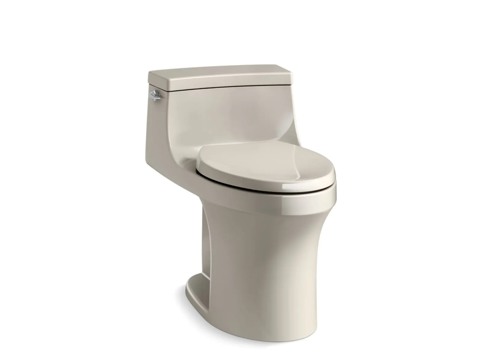 One-piece compact elongated toilet with concealed trapway, 1.28 gpf^Kohler