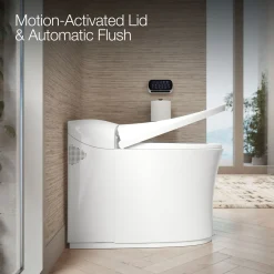 One-piece elongated smart toilet, dual-flush^Kohler Clearance