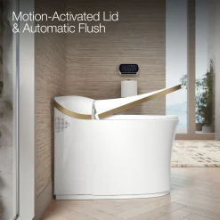 One-piece elongated smart toilet, dual-flush^Kohler Clearance