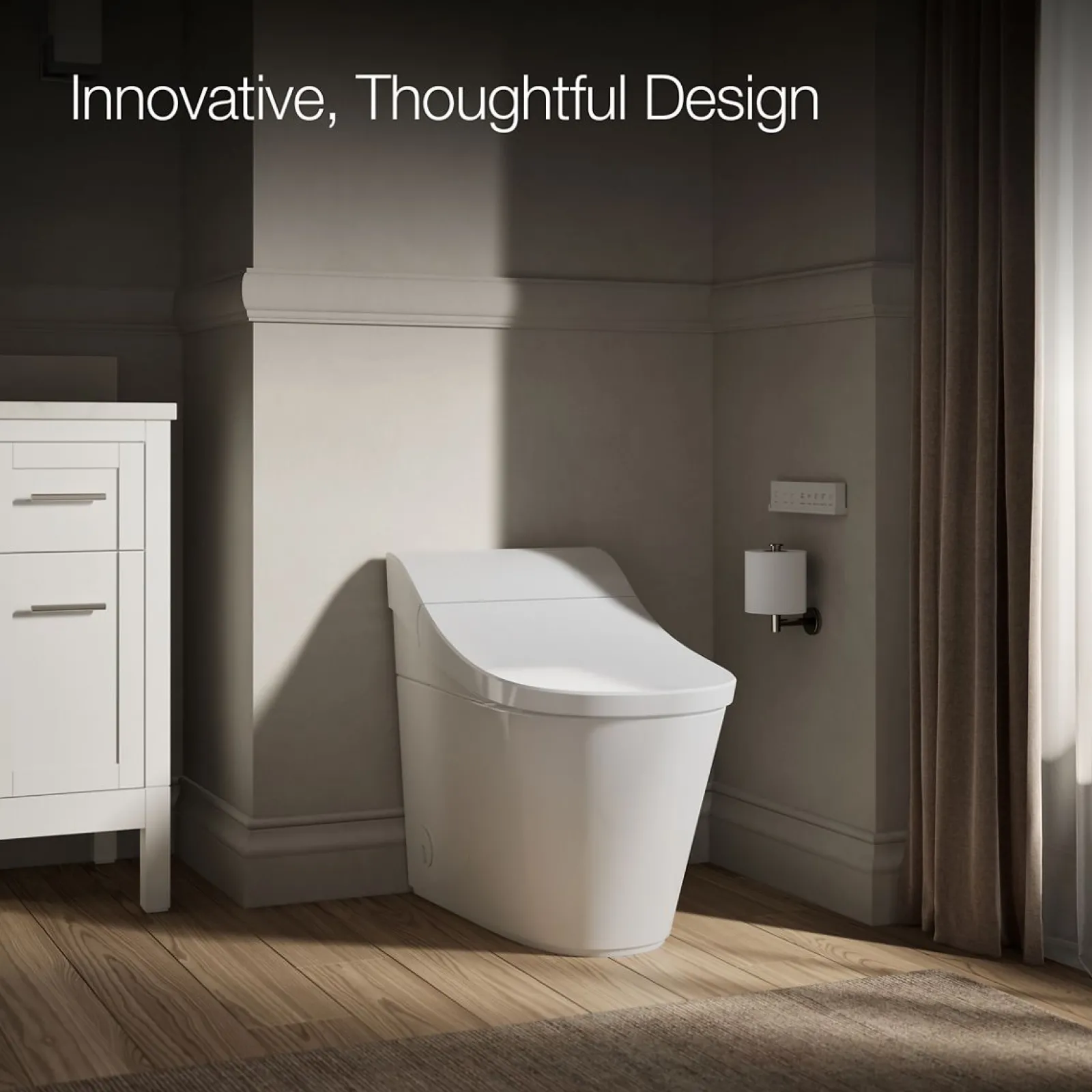 One-piece elongated smart toilet, dual-flush^Kohler New