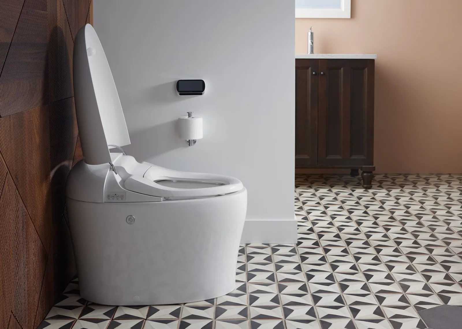 One-piece elongated smart toilet, 1.08 gpf^Kohler Clearance