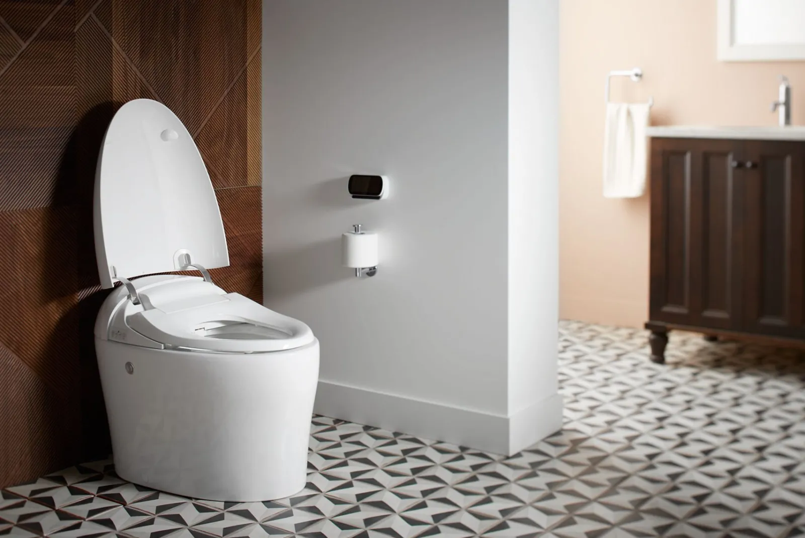 One-piece elongated smart toilet, 1.08 gpf^Kohler Clearance