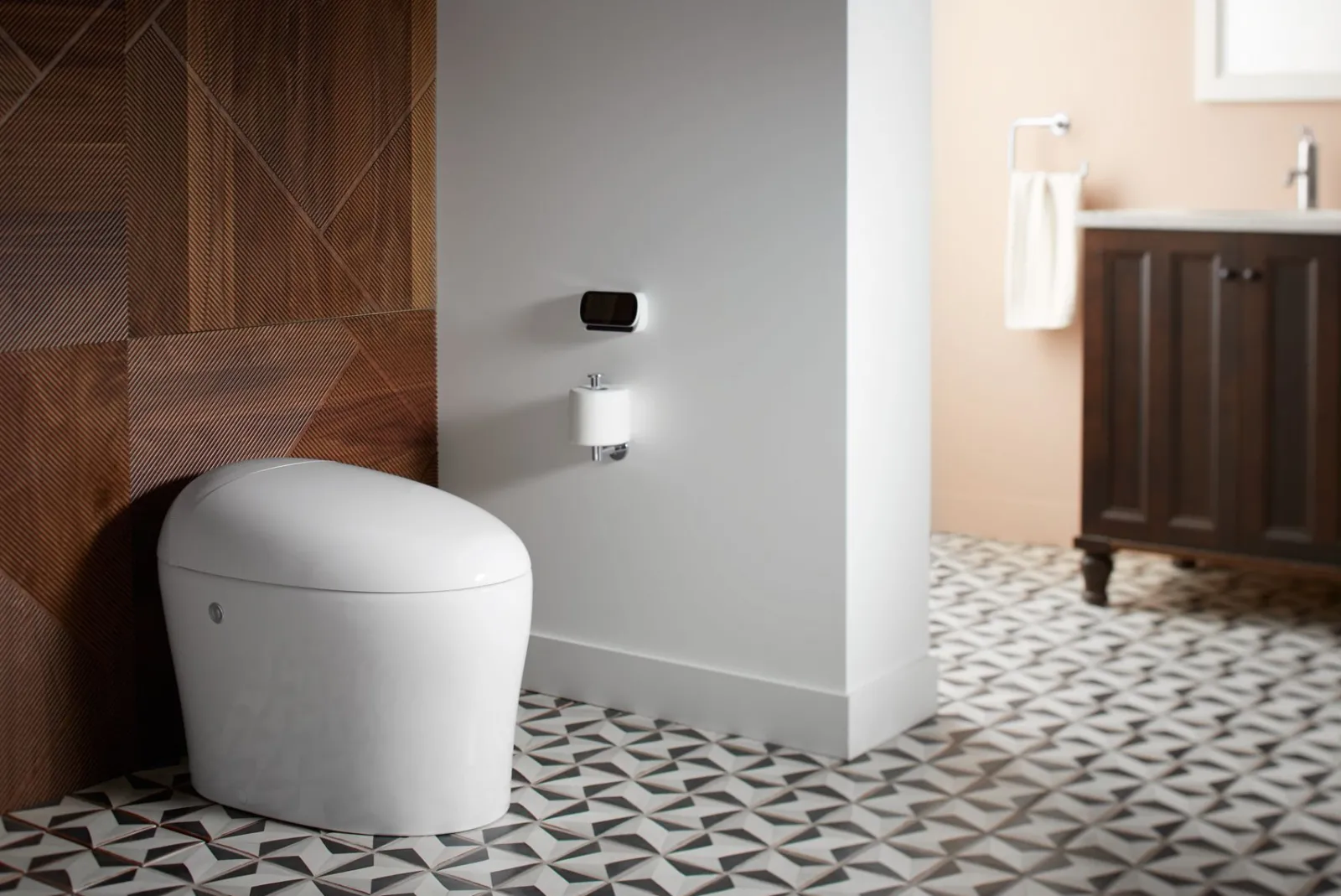 One-piece elongated smart toilet, 1.08 gpf^Kohler Clearance