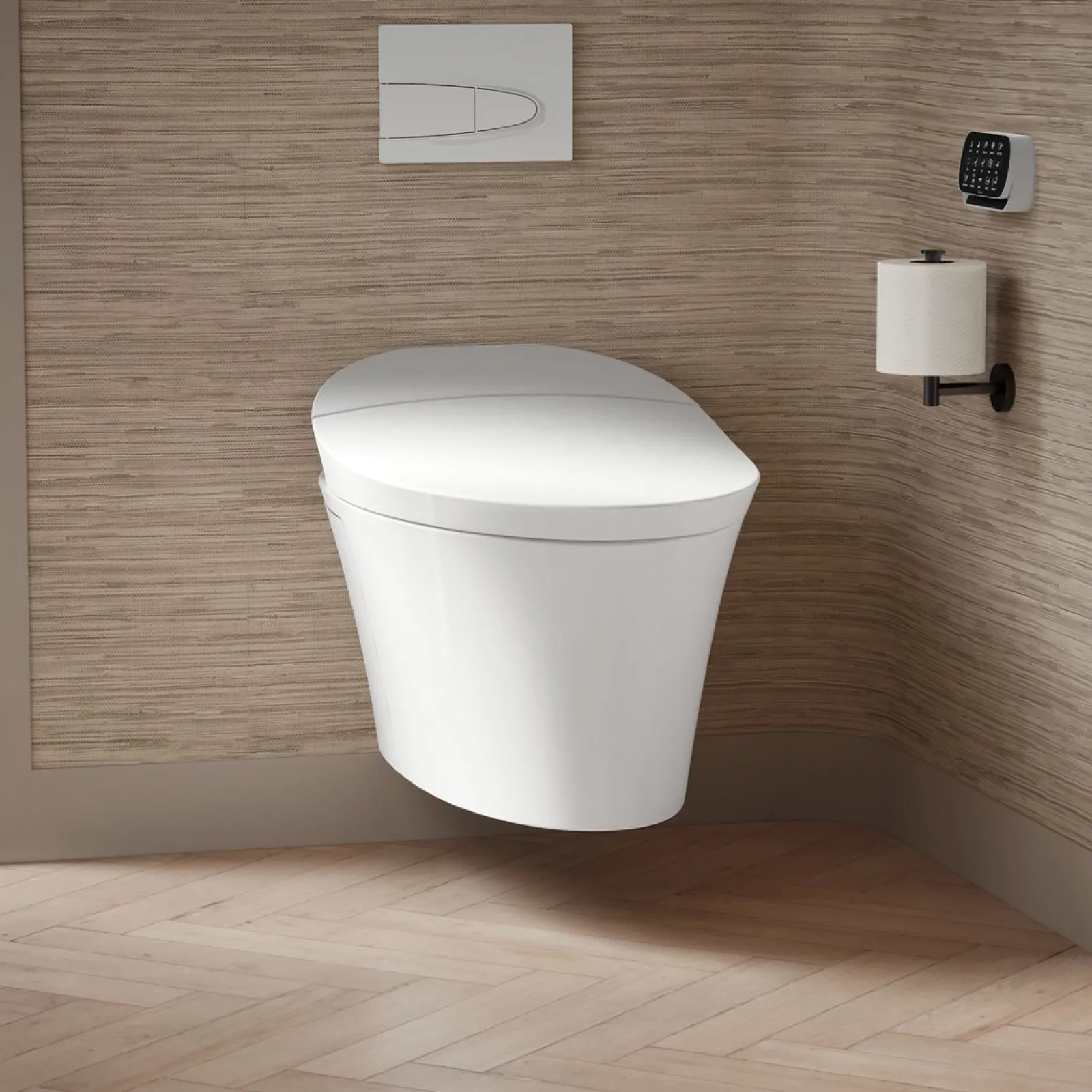One-piece elongated smart toilet, dual-flush^Kohler Clearance