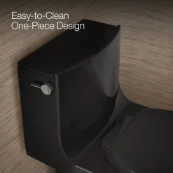 One-piece elongated toilet with skirted trapway, dual-flush^Kohler Hot