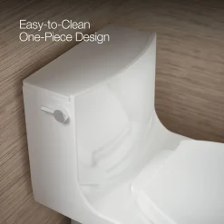 One-piece elongated toilet with skirted trapway, dual-flush^Kohler Hot